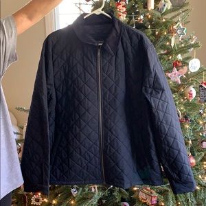 NWT J Crew  men’s zipper jacket /diamonds